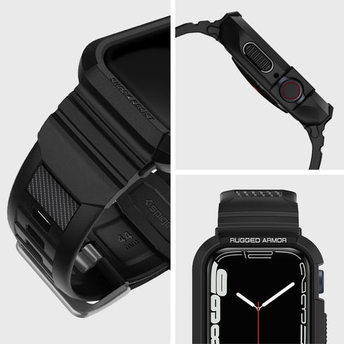 Spigen כיסוי+רצועה ל-Apple Watch Series (45mm / 44mm) – Rugged Armor Pro